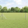 zahrada-XL Plot s stĺpmi Strieborná 0.6 x 10 m Ocel potiahnutá PVC 3352913