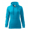Malfini Mikina dámska - Trendy Zipper - Tyrkysová, L