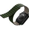 Uniq Revix Reversible Magnetic remienok pre Apple Watch 42/44/45/Ultra 49mm zelený/béžový UNIQ-45MM-REVGRNTPE