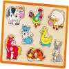 Viga Toys Drevené puzzle Farma Viga 30 x 22,5 x 1 cm 1,5+