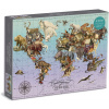 Galison Puzzle Mapa ohrozených druhov 1500 dielikov