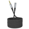 3,5 mm predlžovací audio kábel 2 m čierny - HOCO