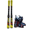 ROSSIGNOL Bazárové lyže React RTX Fiber + lyžiarky Nordica