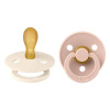 Bibs symetrické cumlíky kaučuk 2 ks Colour 0-6 mesiacov Ivory/blush