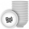 Best Buds Silikónová miska na miešanie 7 cm, biela s čiernym logom