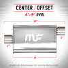MagnaFlow 14324 Tlumič výfuku leštěný 54 mm (MagnaFlow #14324 Polished Stainless Steel Mufflers)