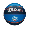 Basketbalová lopta Wilson Nba Team Tribute Okc Modrá Prírodná guma (Veľkosť 7)