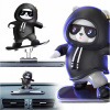 OZDOBA DO AUTA PANDA NA SKATEBOARDOVEJ DOSKE MEDVEĎ SKEJTER PLÁVAJÚCA FIGÚRKA