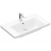 Villeroy & Boch Subway 3.0 Umývadlo, 80x47 cm, s prepadom, otvor na batériu, CeramicPlus, Stone White 4A7080RW