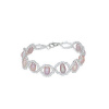 Doria Náramok (bižutéria) s ružovými perličkami N267