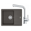 FRANKE SETG262ŠB fragranit drez 620x500 mm BFG 611-62 Š.Bridlica+batéria FS 3230.031 Chróm FRA 114.0720.162