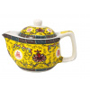 Queen Isabell Royal Mini – keramický čajník so sitkom so žltým orientálnym vzorom, 200 ml
