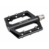 Pedále FORCE STEEP hliníkové s priemyselnými ložiskami čiernej