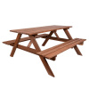 ROJAPLAST Piknik Záhradná súprava 160 cm, morená ROJAPLAST 245/2