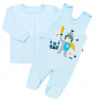 2-dielna dojčenská bavlnená súpravička New Baby Malý rytier - 80 , Modrá