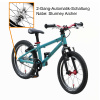 KUBIKES 16L MTB Automatic 2 rychlostní tyrkysová/laser červená tyrkysová třpytivá