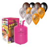 Helium a sada latexových balónků pre Šťastný Nový Rok - 10 ks - 30 cm - Silvester - KINGOFBAL