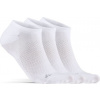 Tenké funkční ponožky CRAFT CORE Dry Footies 3-pack - bílá Velikost: 43-45