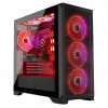 MOD MODECOM Računalniško ohišje VOLCANO EXPANSE T APEX ARGB MIDI Black