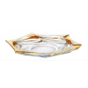 BOHEMIA TREASURY KRIŠTÁĽOVÝ PODNOS BOHEMIA FLAMENCO GOLD SOFT 330MM