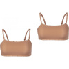 Calvin Klein UNLINED BRALETTE 2PK béžová,biela Dámska podprsenka M