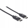 Manhattan 354882 USB kábel 3 m USB-C samec Čierny