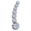 Ohnuté sklenené análne korálky Pipedream Icicles No. 66 priehľadné