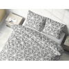 Dreamy Linens Obliečky bavlnené šedé Geometrické tvary