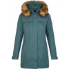 Dámský zimní kabát KILPI Peru tmavě zelený Velikost: 36