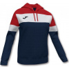 Joma Dámska mikina CREW IV HOODIE SWEATSHIRT DARK NAVY-RED Veľkosť: L