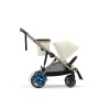 Cybex Športový kočík e-Gazelle S Varianta: Seashell Beige / Taupe Frame