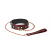 Liebe Seele obojok s vodítkom Wine Red Collar and Leash