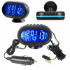 4V1 LCD teplomer do auta meteorologická stanica 12V – voltmeter