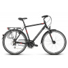 KROSS Trekingový bicykel Trans 5.0 Pánsky Čierno-červeno-strieborný matný 28