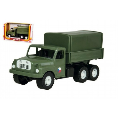 Auto nákladné Tatra 148 khaki vojenská plast 30cm v krabici 35x18x13cm Dino