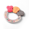 Hrkálka, hryzátko pre bábätko s guličkami, Kľúče - pastel BabyOno