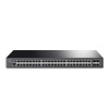 TP-LINK TP-Link JetStream TL-SG3452 sieťový prepínač Riadený L2 Gigabit Ethernet (10/100/1000) 1U Čierna (TL-SG3452)