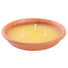 Sviečka Citronella, repelentná, terakota, 80 g, 30x125 mm