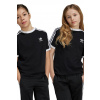Detské bavlnené tričko adidas Originals 3STRIPES TEE čierna farba, s nášivkou, IX7626 140