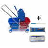 Upratovací vozík DUO 2x17 l + FLIPPER Mop zostava s návlekom 40cm