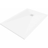 Mexen Stone+ kompozitová obdĺžniková sprchová vanička 90 x 80 cm, biela, biely kryt - 44108090-W