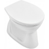 VILLEROY & BOCH O.novo samostatne stojace WC s plochým splachovaním bez vnútorného okraja, 360 x 525 mm, biela alpská, s povrchom CeramicPlus, 7619R1R1