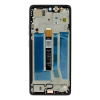 LCD display + dotyková doska + predný kryt pre Motorola Moto G75, aqua blue (Service Pack)