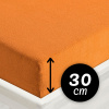 Froté napínacie prestieradlo na vysoký matrac FR-006 Oranžové 180 x 200 - výška 30 cm