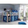 Vipack Detská poschodová posteľ z masívu pre chlapcov Pino