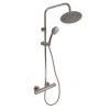 Slezák rav TERMOSTATICKÁ - Sprchový systém s termostatickou baterií a teleskopickou tyčí, Metal Grey - kartáčovaná TRM82.5/5-01.4MGK, RAV Slezák