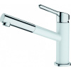 FRANKE FC 3055.094 Orbit páková drezová batéria s vyťahovacou koncovkou, výška výtoku 147 mm, chróm/biela ľadová, 115.0623.139