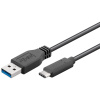 PremiumCord USB-C/male - USB 3.0 A/Male, černý, 0,5m ku31ca05bk