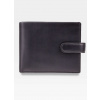 Visconti Malá Pánska Kožená Peňaženka PM102 Čierna+Modrá s RFID Ochranou