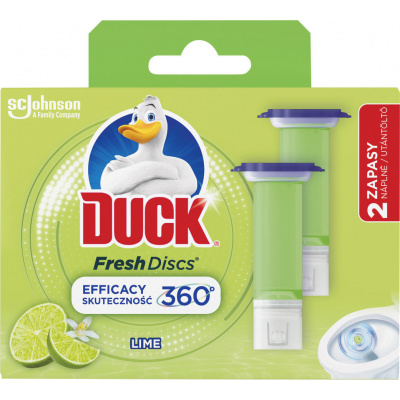 Duck Fresh Discs čistič WC duo náhradná náplň Limetka 2 x 36 ml